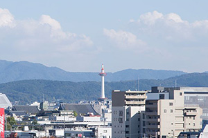 ローズライフ京都屋上からの風景